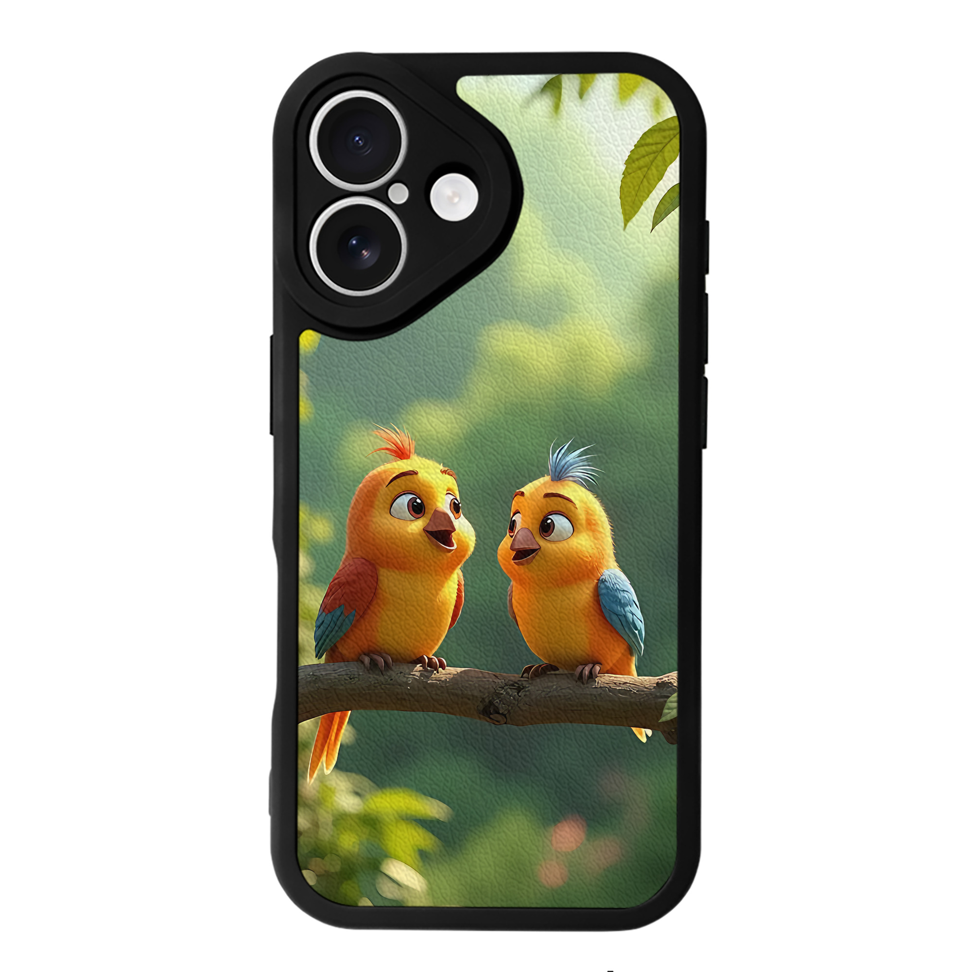（画像用） Angry Birds アングリーバード 【iPhone 16シリーズ対応】シリコンスマホケース（レザー調） 材質：シリコン